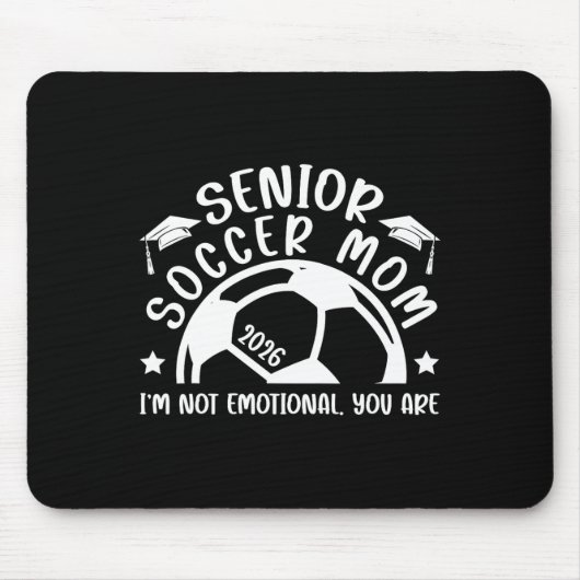 Lustige Fußball-Senior-Mutter 2026 Fußball-Senior- Mousepad (Vorne)