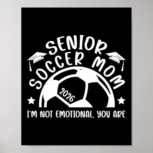 Lustige Fußball-Senior-Mutter 2026 Fußball-Senior- Poster (Vorne)