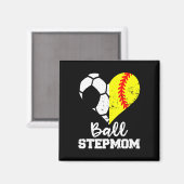 Lustige Fußball-Stiefmutter Softll Stiefmutter Magnet (Vorderseite/Rückseite)
