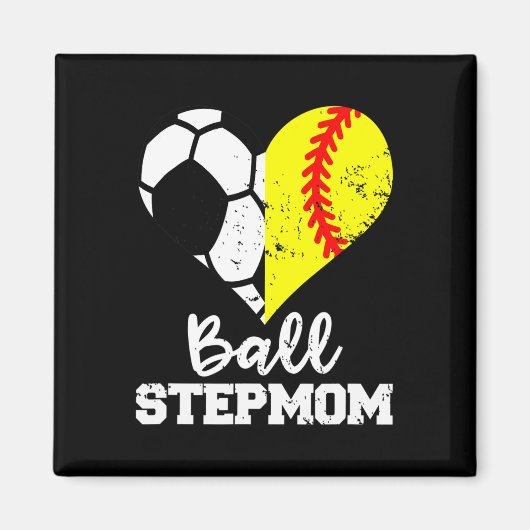 Lustige Fußball-Stiefmutter Softll Stiefmutter Magnet (Vorne)