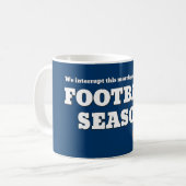 Lustige Fußball-Tasse Kaffeetasse (Vorderseite Links)