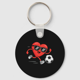 Lustige Fußball Valentinstag Herz Jungen Männer Sp Schlüsselanhänger
