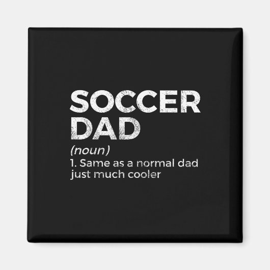 Lustige Fußball-Vater-Definition  Magnet (Vorne)