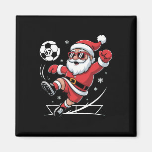 Lustige Fußball-Weihnachtsmann-67-Meme-Weihnachten Magnet