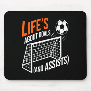 Lustige Fußball-Zitat Lebensziele Ists Motivation Mousepad