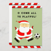 lustige Fußballausweise Feiertagskarte (Vorne/Hinten)