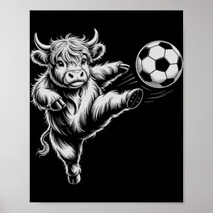 Lustige Fußballfärse Was Kühe nicht verstehen Poster
