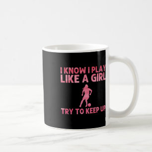 Lustige Fußballkunst für Frauen Mädchen Fußballspi Kaffeetasse