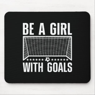 Lustige Fußballkunst für Frauen Mädchen Fußballspi Mousepad