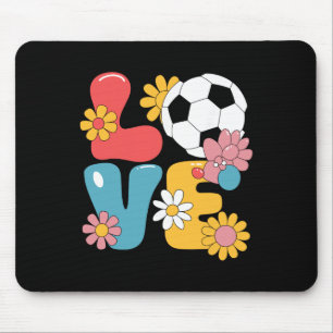 Lustige Fußballkunst für Frauen Mädchen Fußballspi Mousepad