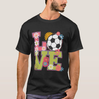 Lustige Fußballkunst für Frauen Mädchen Fußballspi T-Shirt