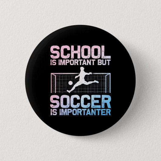 Lustige Fußballkunst für Jungen Mädchen Männer Fra Button (Vorderseite)