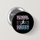 Lustige Fußballkunst für Jungen Mädchen Männer Fra Button (Vorne & Hinten)