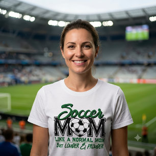 Lustige Fußballmutter Lauter Stolzere Grüne Mannsc Tri-Blend Shirt