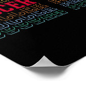 Lustige Fußballmutter mehrschichtiger Text Mutter  Poster (Ecke)