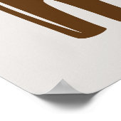 lustige Fußballsport-Mama Poster (Ecke)