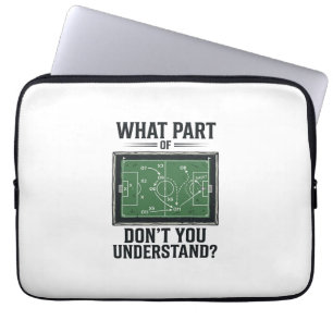 Lustige Fußballtaktiken Trainer Vintage-Shirt-Desi Laptopschutzhülle