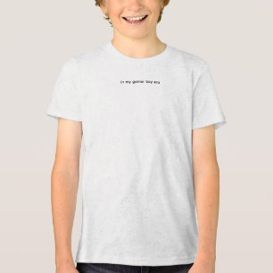 Lustige Gamer Boy Ära Gaming Design Tri-Blend Shirt