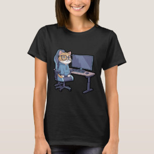 Lustige Gamer-Katzen-Gruppe Meme T-Shirt