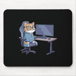 Lustige Gamer-Katzen-Squad-Meme Mousepad
