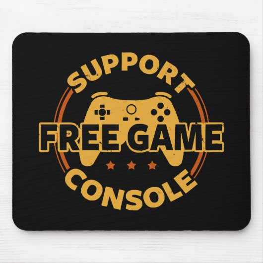 Lustige Gamer-Konsole-Protest-Gaming Mousepad (Vorne)