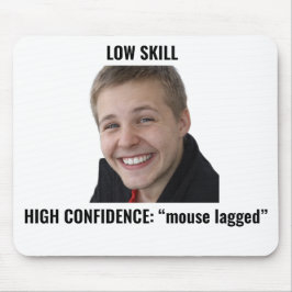 Lustige Gamer-Maus verzögerte Meme-Mauspad Mousepad