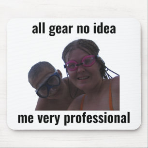 Lustige Gamer-Meme-Mauspad Alle Ausrüstung Keine A Mousepad