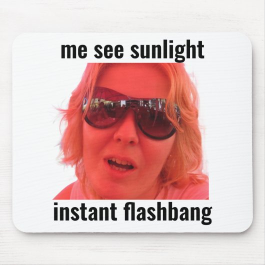 Lustige Gamer-Meme-Mauspad Instant Flashbang Mousepad (Vorne)