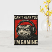 Lustige Gamer Mpy Frosch Kunst Männer Frauen Junge Karte (Gelbe Blume)