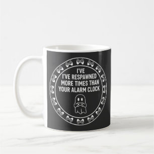Lustige Gamer-Respawn-Zitat Gaming Humor Design Kaffeetasse