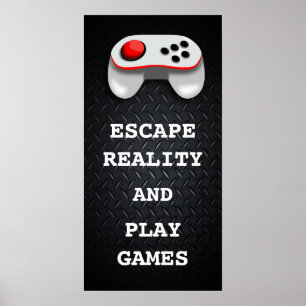 Lustige Gamer-Zitate Poster