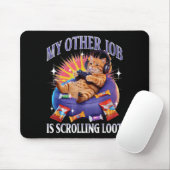 Lustige Gaming-Gamer-Katze  Mousepad (Mit Mouse)