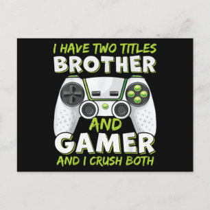 Lustige Gaming Jungen Mädchen Männer Gamer Videosp Postkarte