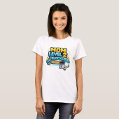 Lustige Gaming-Mutter Level 2 freigeschaltet Zweit T-Shirt (Vorne ganz)