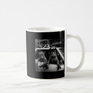 Lustige Gangster Katzen Männer Frauen Katzenliebha Kaffeetasse
