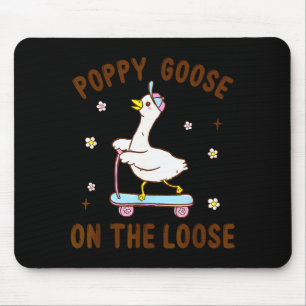 Lustige Gans auf freiem Fuß Lustiger Geburtstag pa Mousepad