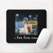 Lustige Gans Ente Lebt Hier Baseball Feld Meme Mousepad (Mit Mouse)