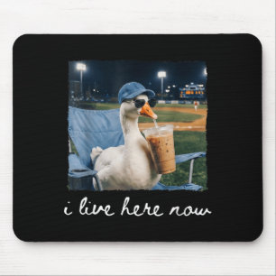Lustige Gans Ente Lebt Hier Baseball Feld Meme Mousepad