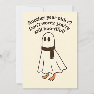 Lustige Gans Halloween Geburtstagskarte Einladung