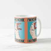 Lustige Gans-Hupf-Vogel Kaffeetasse (VorderseiteRechts)