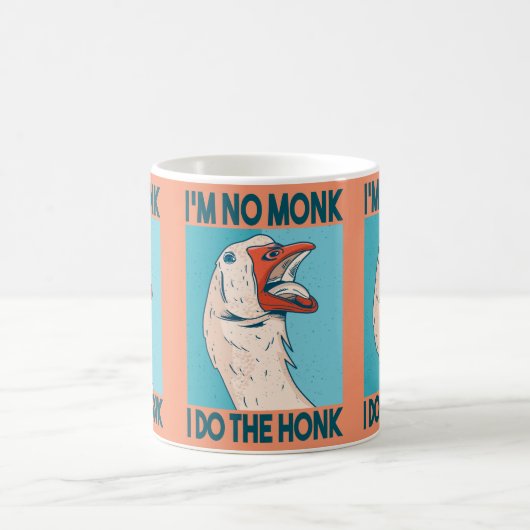 Lustige Gans-Hupf-Vogel Kaffeetasse (Mittel)