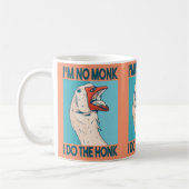 Lustige Gans-Hupf-Vogel Kaffeetasse (Links)