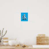 Lustige Gans Krankenschwester Manschetten Poster (Küche)