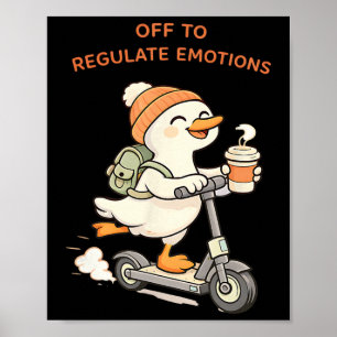 Lustige Gans Mental Health Counselor Auf Zur Regul Poster