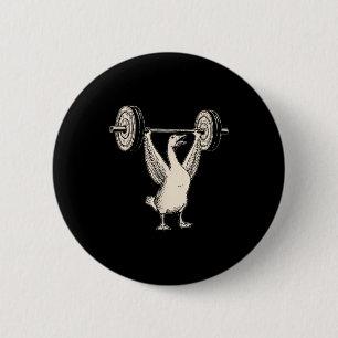 Lustige Gans Muskel Mami Fitnessstudio Pumpe Abdec Button