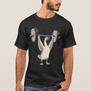 Lustige Gans Muskel Mami Fitnessstudio Pumpe Abdec T-Shirt