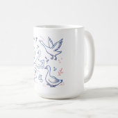Lustige Gans-Muster Kaffeetasse (VorderseiteRechts)