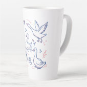 Lustige Gans-Muster Milchtasse (Rechte Ecke)