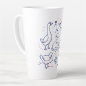 Lustige Gans-Muster Milchtasse (Linke Ecke)