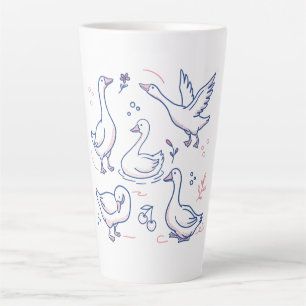 Lustige Gans-Muster Milchtasse